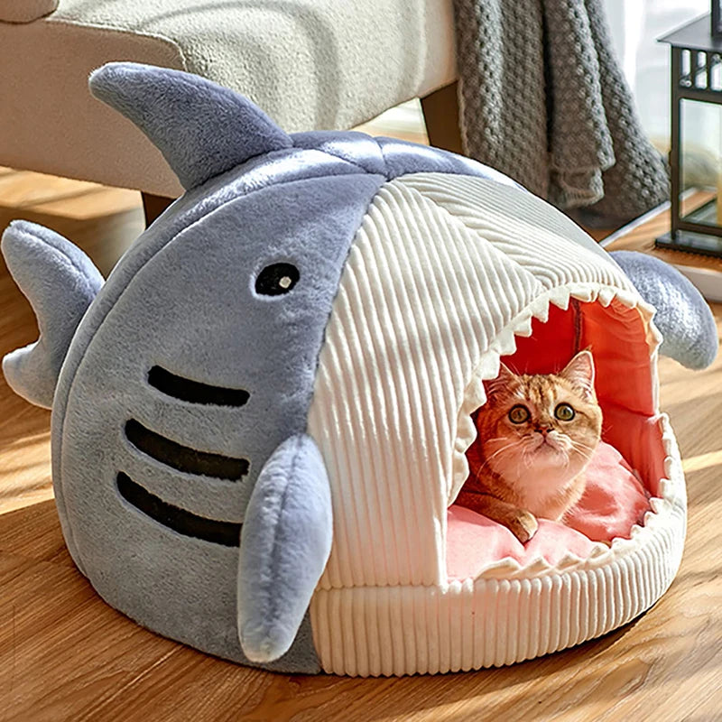 panier pour chat - requin