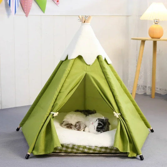 Maison pour chat en forme de tipi