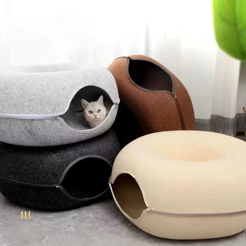 lit tunnel cachette pour chat