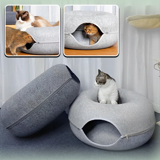 lit tunnel cachette pour chat